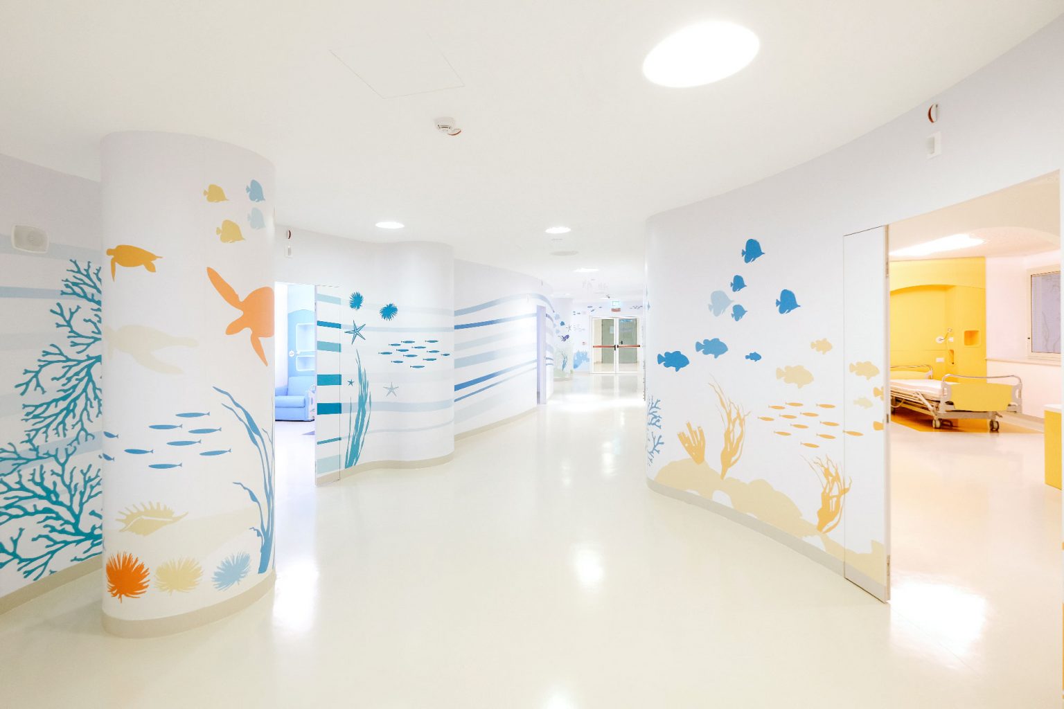 "Modern design floor - CHILDREN HOSPITAL REGINA MARGHERITA "