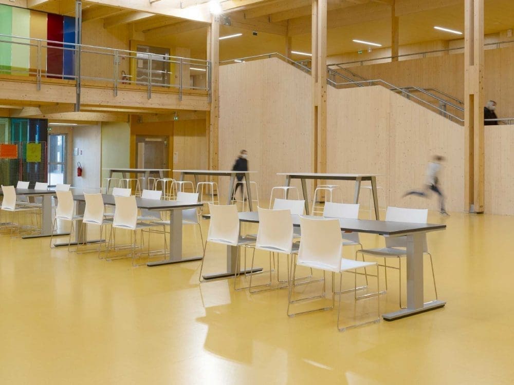 Modern design flooring - ELSA TRIOLET COLLEGE - Rubber flooring for school - Elsa Triolet College