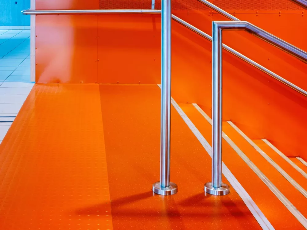 Rubber flooring for school - Årstad videregående skole