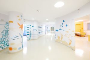 Hospital flooring - Regina Margherita Main Ward