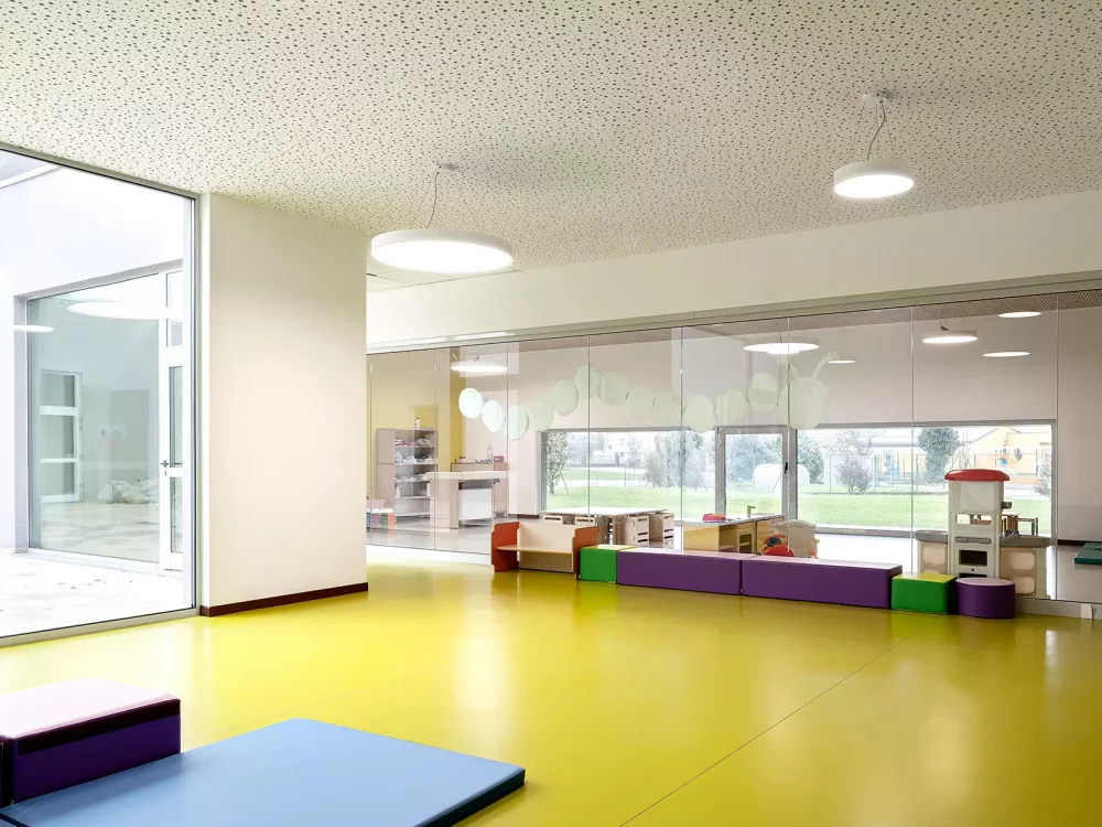 Nursery flooring - Rubber flooring for playroom, kindergarten  - Kindergarten Spino d'Adda