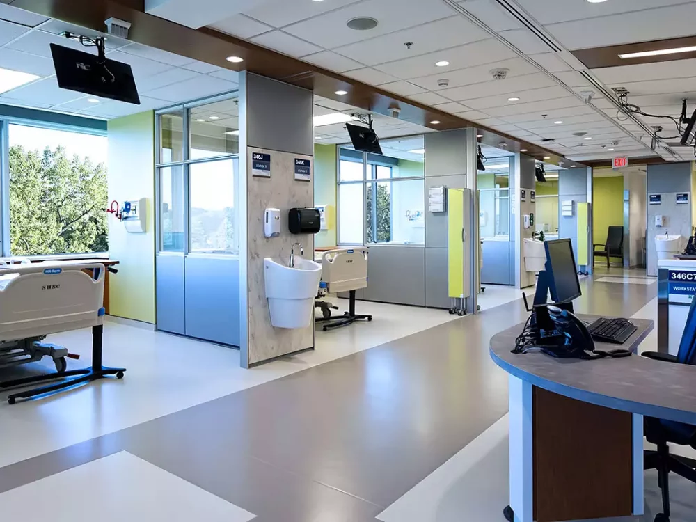 Hospital flooring - Sunnybrook Dialysis Unit